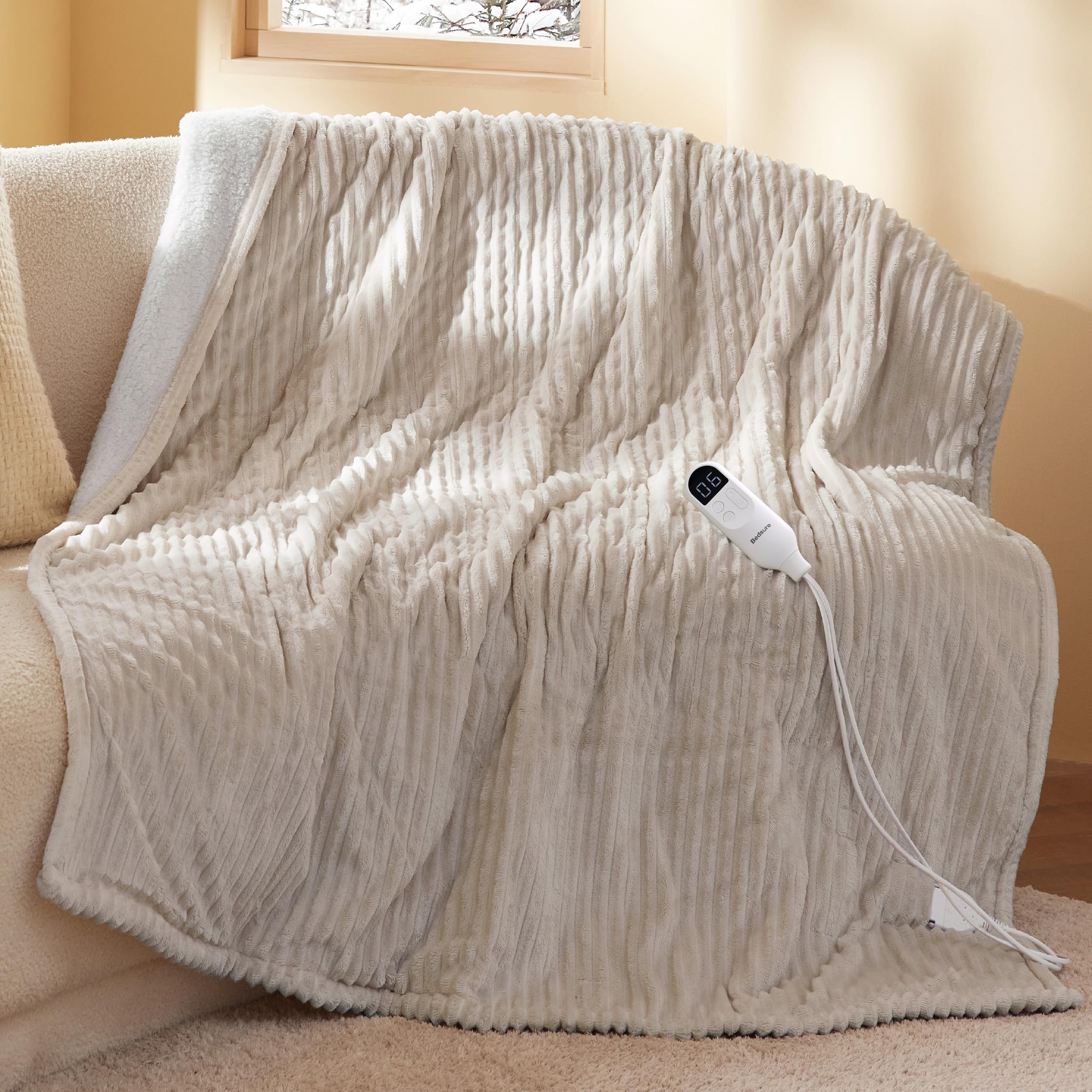 Bedsure Heated Throw Blanket (50"x60")