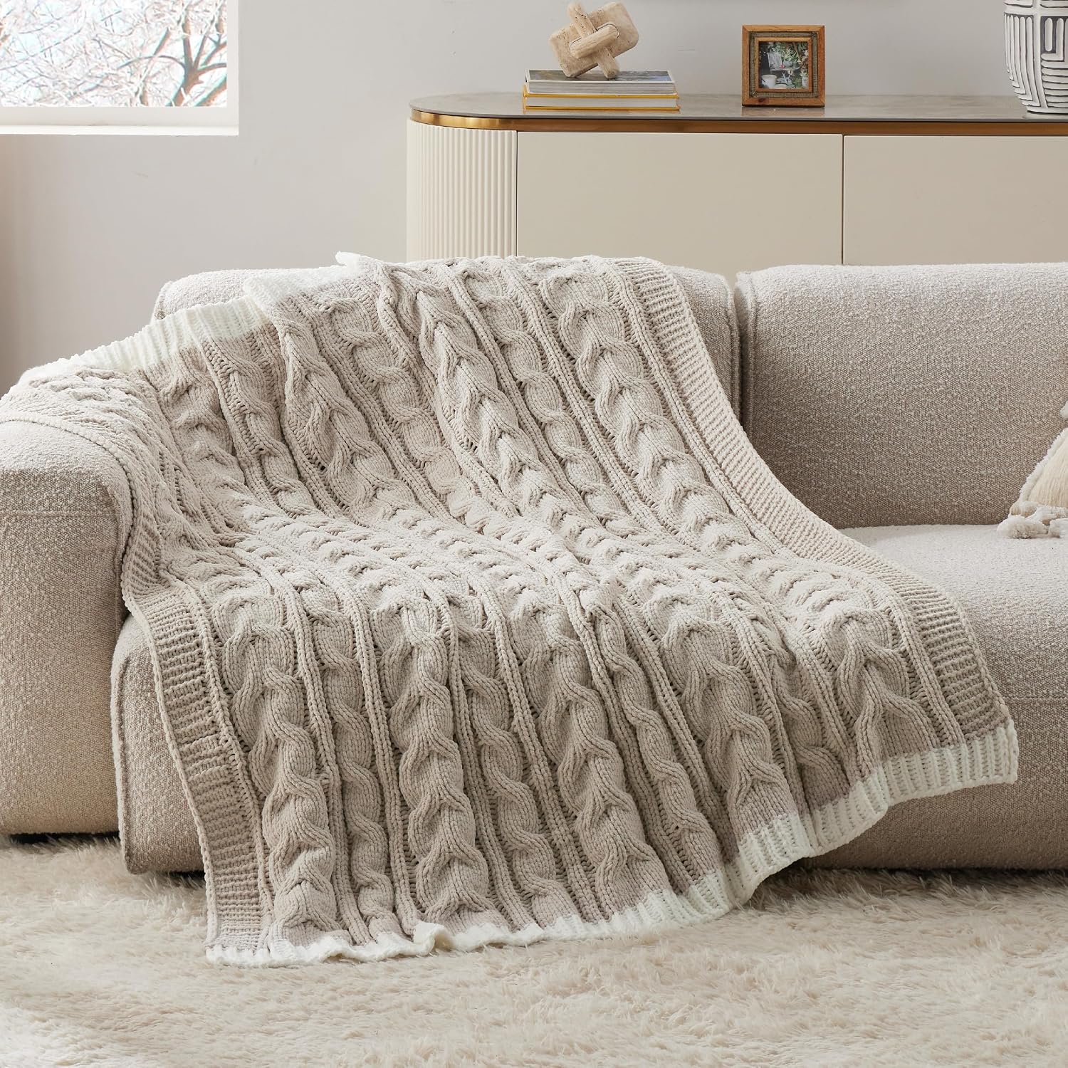 Bedsure Knitted Throw Blanket