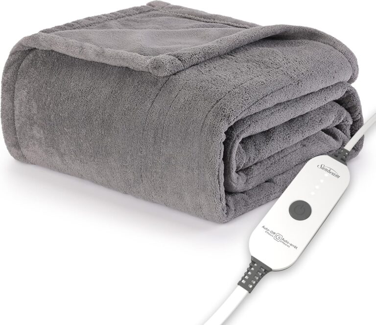 Sunbeam Microplush Heated Throw